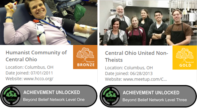 COUNT group with Gold icon, HCCO group with Bronze icon