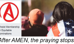 Slogan: After AMEN, the praying stops.